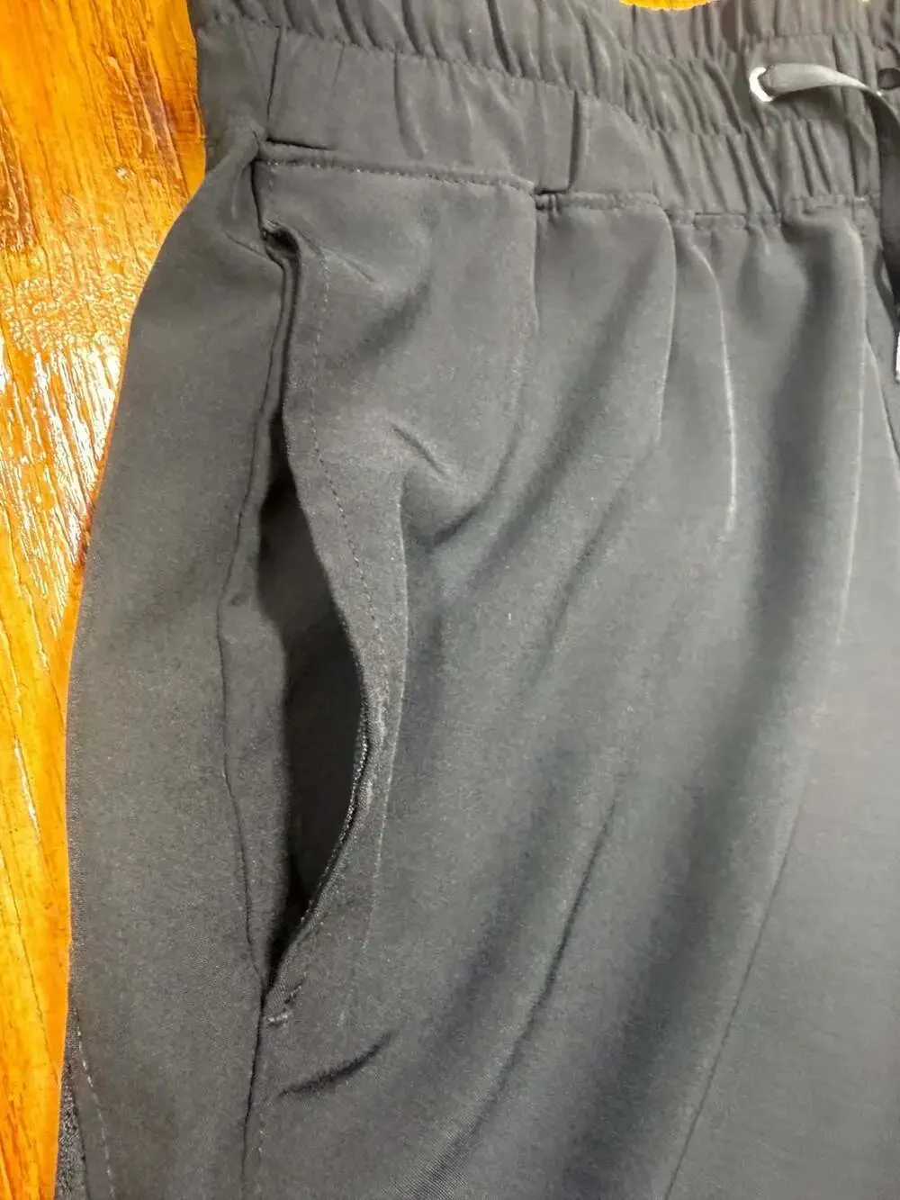 Reebok Shorts Size L Black Activewear Running Drawstring